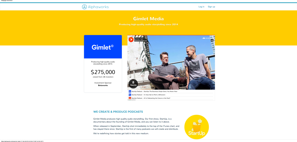 Gimlet Media - Alphaworks   Empowering Communities to Become Owners