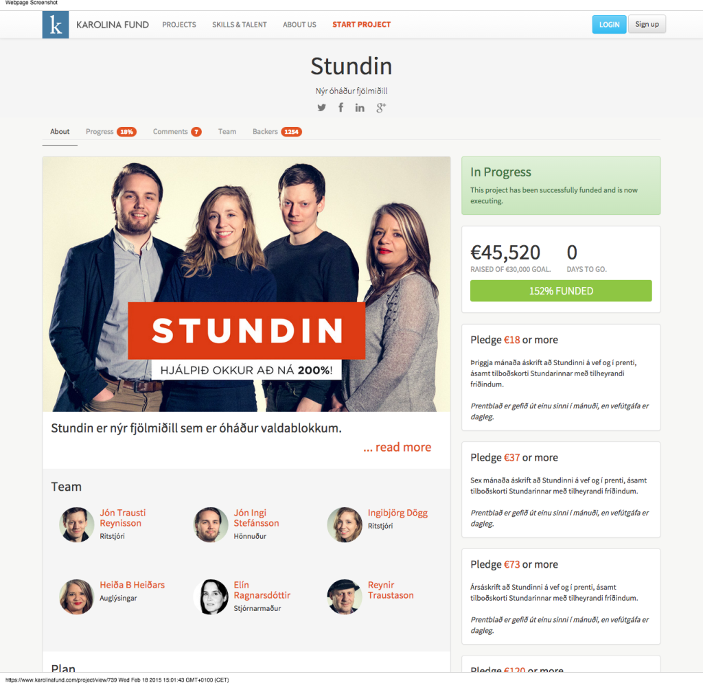 Stundin - Karolina Fund